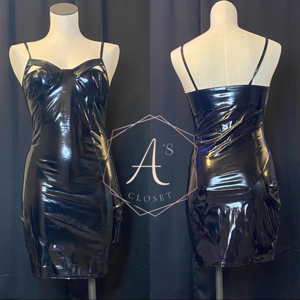 Black Patent Leather Dress